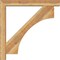 Ekena Millwork Westlake Block Rough Sawn Bracket w/ Offset Brace, Western Red Cedar, 6"W x 42"D x 42"H BKT0604X42X42WTL05RWR - alternate 3